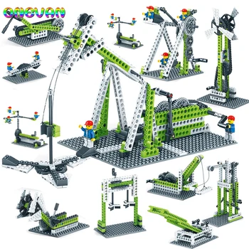 

Engineering Gear Science Educational Constructor Blocks Toys Mechanical Gear Technic Building Blocks Children's Science Toy Gift