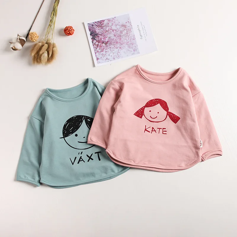 Детская рубашка детская одежда в Корейском стиле для детей Хлопковая футболка с
