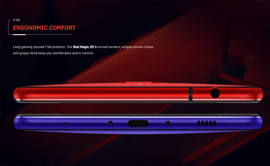 Игровой мобильный телефон zte Nubia Red Magic 3s 48MP 8/12GB 128/256GB Snapdragon855+ 6,6" 1080x2340P Android 9,0