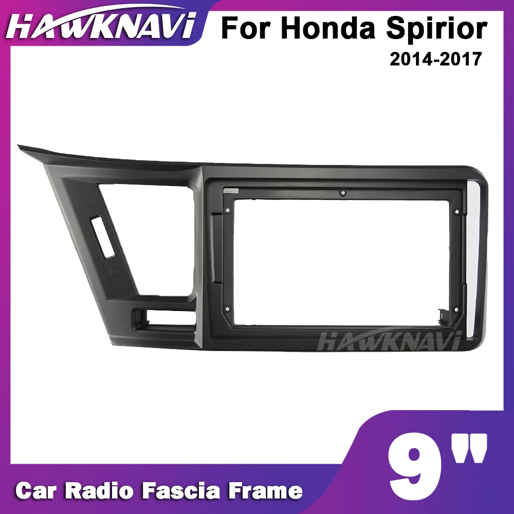 Hawknavi 9 дюймов 2 Din автомобильный радиоприемник рамка для Honda Spirior 2014-2017