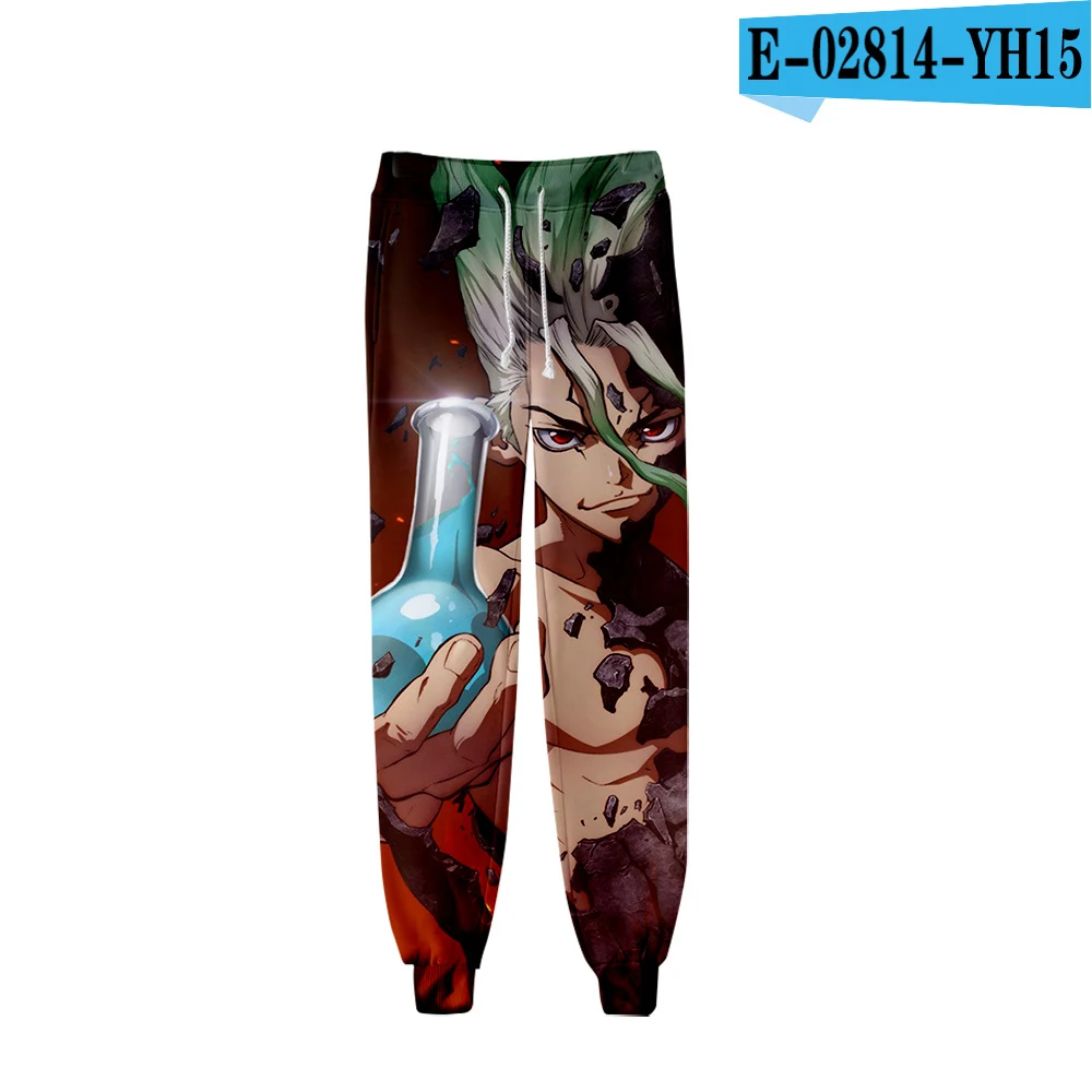Новые эластичные брюки dr. stone повседневные уличные брюки Харадзюку С 3D принтом модные спортивные брюки для мужчин и женщин - Цвет: E02814