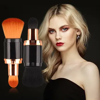 

Double Head Pro Cosmetic Makeup Brush Powder Foundation Blush Brush Soft Pencil Contour Eyeshadow Make Up Brush