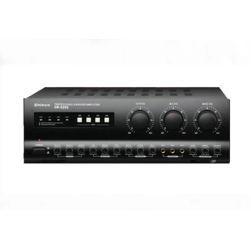 

2.0 channel HIFI amplifier KTV karaoke five microphone interface double reverberation double delay strong howling suppression