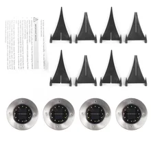 Белый грунтовый светильник 12 светодиодный солнечный свет Заземленный свет Открытый Путь садовый настил подземные лампы