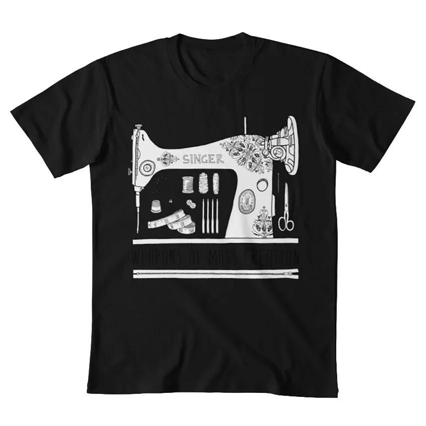 Оружие массового создания-швейная футболка оружие массового создания оружия швейная машина певица старинные иглы