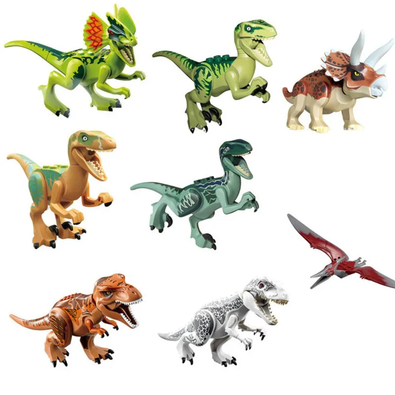 С динозавром Мир Юрского периода игрушка фигурка IndoRaptor Pterosauria Triceratop Indomirus T Rex World