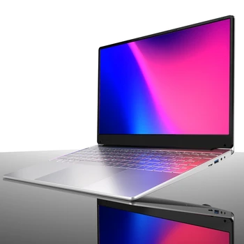 

Laptop 15.6 Inch 8G RAM 128GB SSD Portable Ultra-Thin Laptop HD Quad Core Light Thin Notebook EU Plug