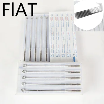 

Disposable Sterile Standard Tattoo Needles Flat Needles for Tattoo Machine Grips 50 pcs/Box 5/7/9/11/13/15 F