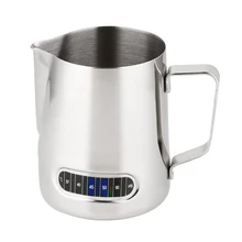 CSS кувшин для вспенивания молока с термометром из нержавеющей стали 600 мл кувшин для вспенивания кофе домашняя кухня чашка для молока