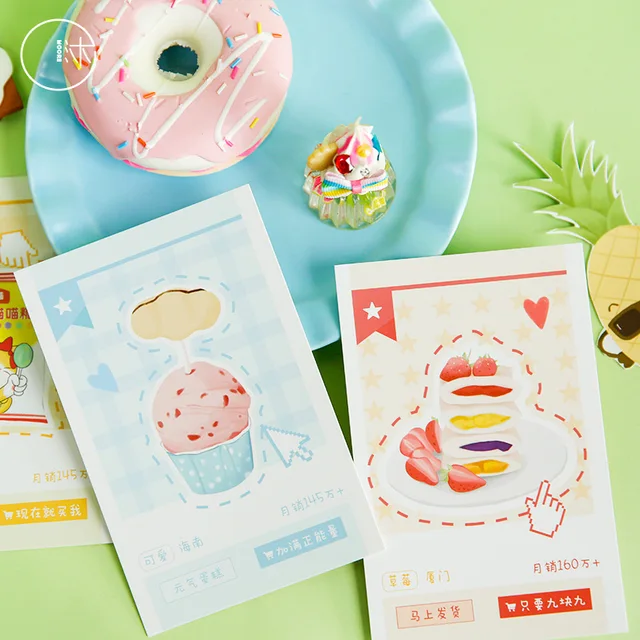 Cartões de Boas Vindas Encantadores com Comidas Deliciosas: O Presente Perfeito para Todas as Ocasiões 4 Cartões postais de comida deliciosa