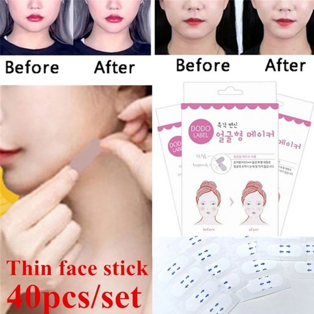 Новейший корейский V образный тонкий стикер для лица артефакт невидимый для похудения подбородок медицинские нашивки в виде кассеты инструменты для подтяжки лица