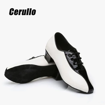 

Shiny Male Men's Boy Modern Dance Shoes Latin Shoes Tango Dance Shoes Men's Leather Ballroom Dance Shoes A154
