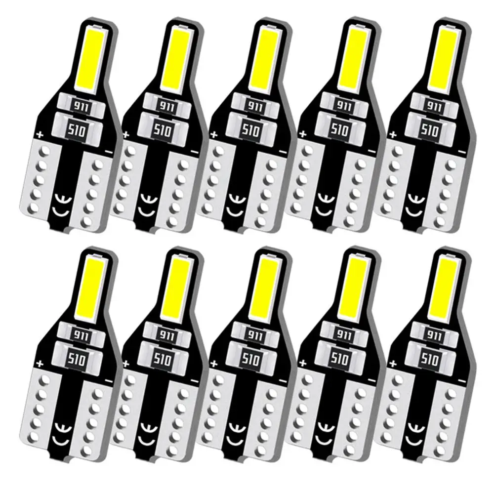 10x W5W T10 Светодиодная лампа для салона автомобиля Ford Focus 2 MK2 Fiesta Toyota Corolla Avensis Rav4 Opel
