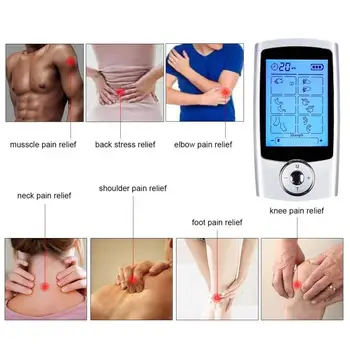 

16 Modes Portable Electric Pulse TENS EMS Massager Machine LCD Screen +16 Therapy Modes+Dual Output Massage Tool KXS-N4