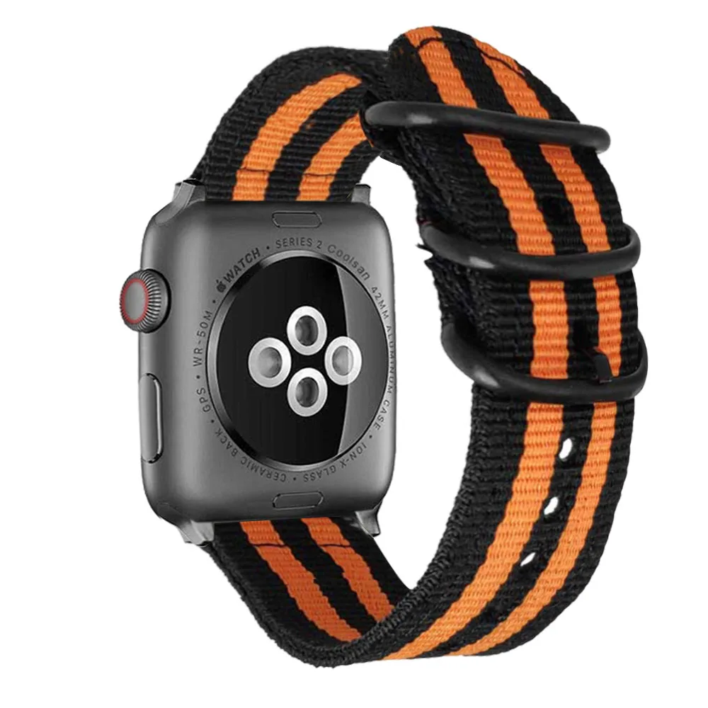 Нейлоновый ремешок для часов apple watch band 44 мм 40 мм IWatch Series 1 2 3 4 ремешок для часов 38 мм 42 мм Браслет apple watch 4 Band