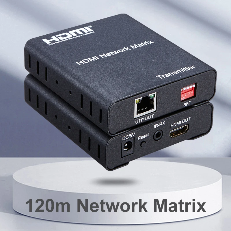 120 м HDMI сетевая матрица передатчик и приемник поддерживает один на