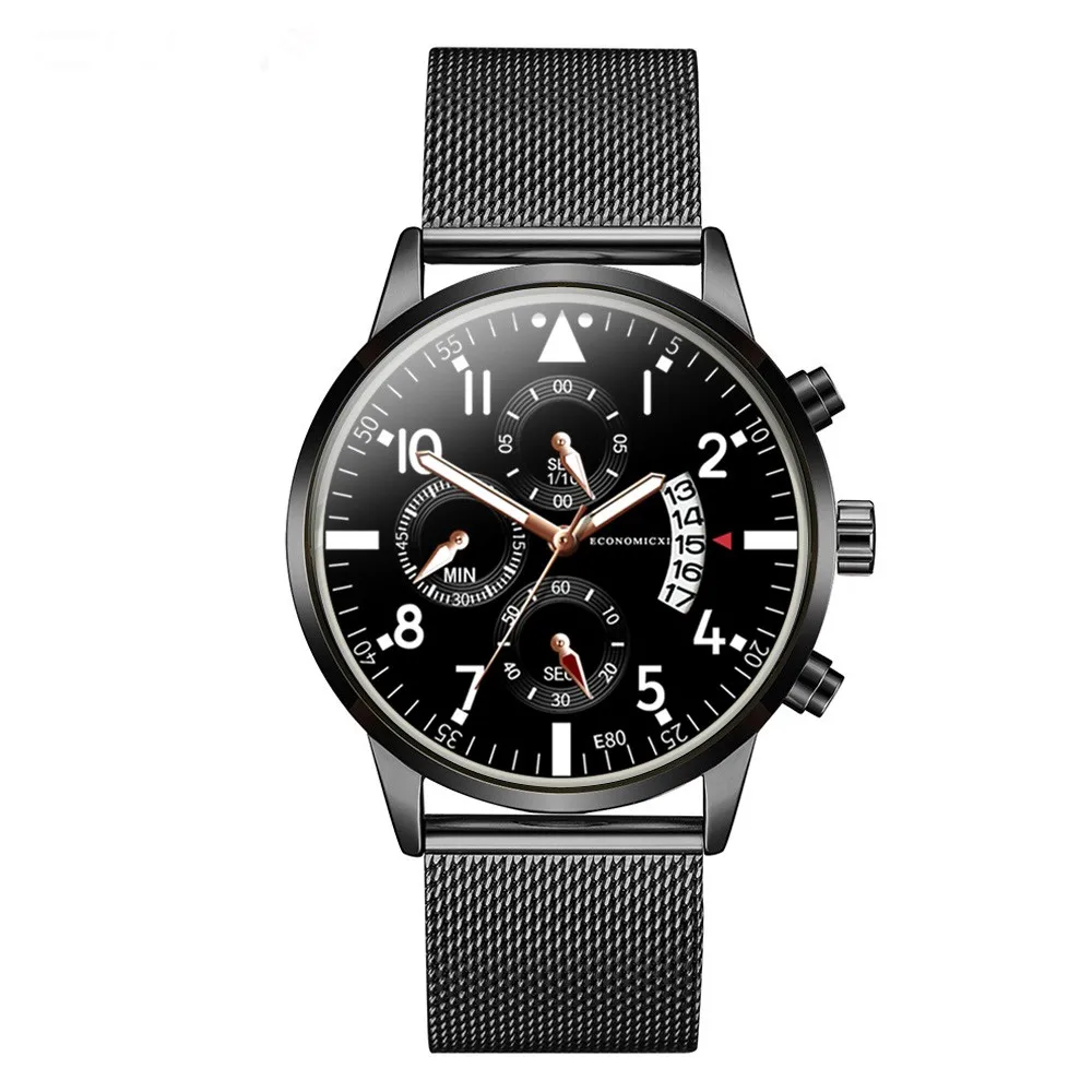 Relogio Masculino Топ бренд класса люкс с сеткой сталь Дата Мода Reloj Hombre часы мужские повседневные Erkek Kol Saati мужские часы