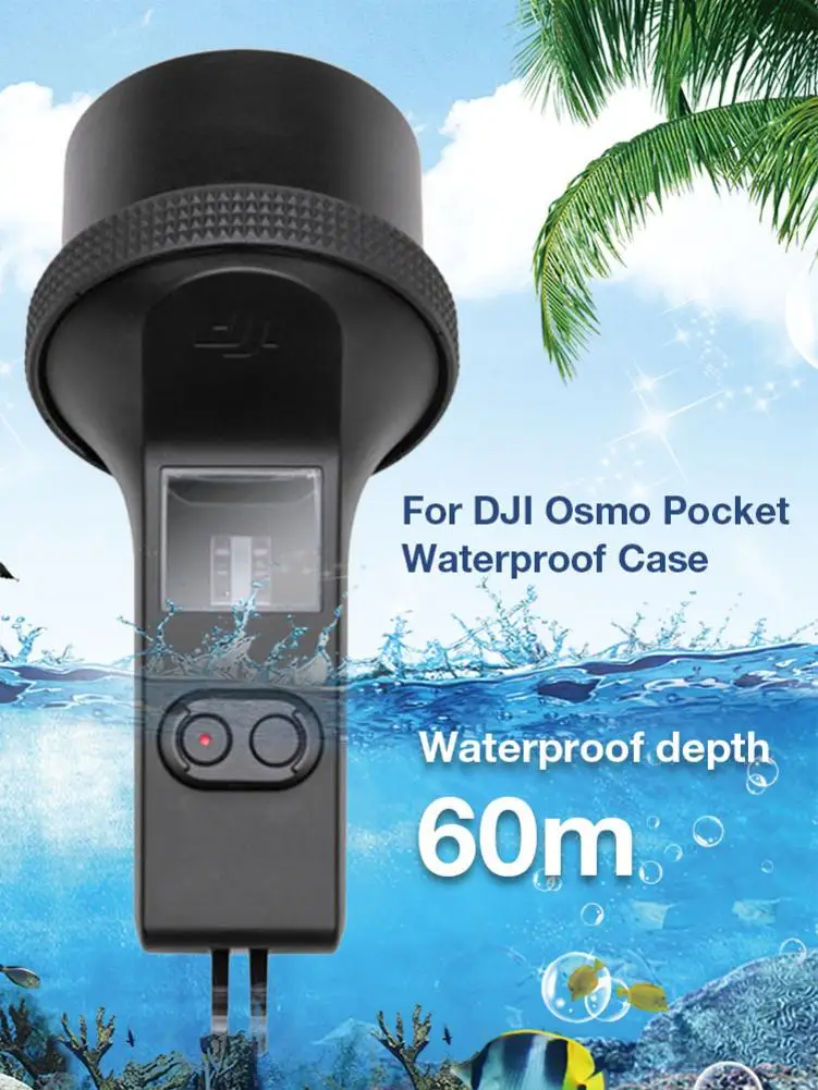 Для DJI Osmo Карманный водонепроницаемый чехол противотуманная пленка 60 м глубина погружения Защитный Водонепроницаемый Чехол