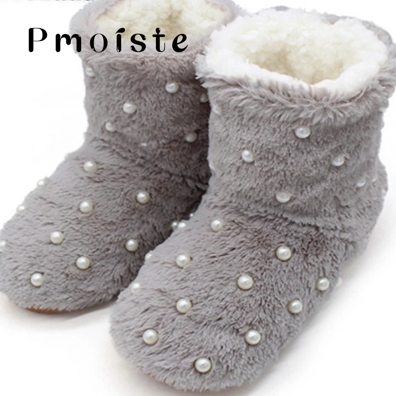2020 новые зимние женские тапочки Плюшевые бархатные меховые Теплые домашние с