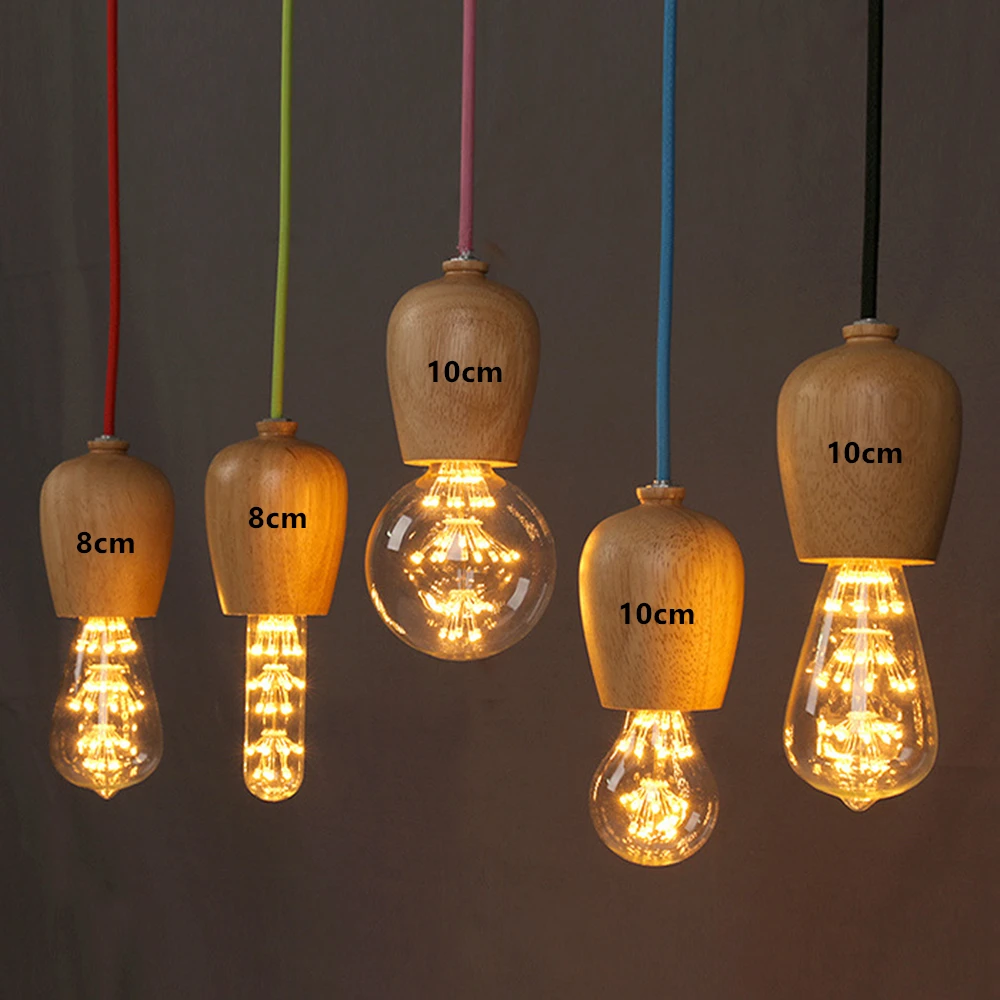 Современный деревянный подвесной светильник DBF винтажная Подвесная лампа с