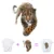 Animal Street Icon Women Men Clothes 249mm Leopard Iron On Transfer Printing Patches For Clothing T-Shirt Patch Diy 3D Stickers