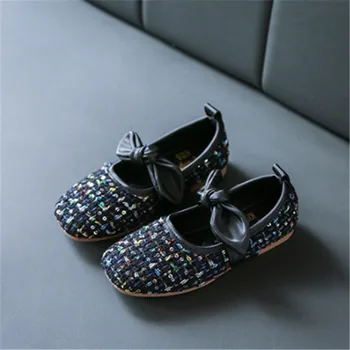 

kids shoes for girl Little Cute Bow Children School Shoes Size 26-36 chaussure enfant Girls Princess Shoes