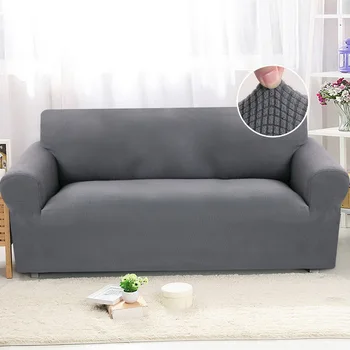 

1/2/3 Seater Spandex Modern Sofa Cover Elastic Color Polyester Corner Sofa Slipcover seat for Living Room