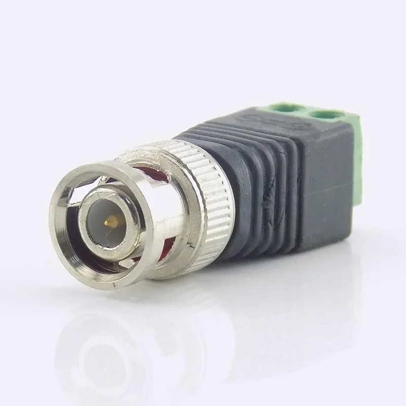 2 шт. Коаксиальный CAT5 BNC штекер разъема DC видео переходник для согласования импедансов кабелей для CCTV камеры безопасности системы видеонаблюдения Аксессуары L19
