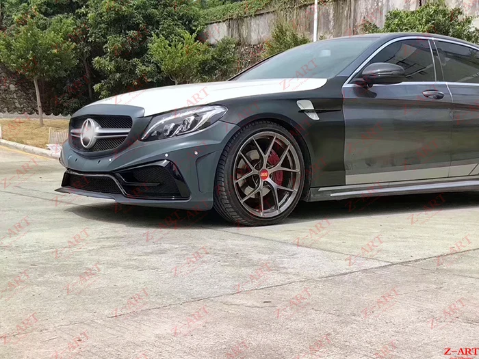 Z-ART GTR переднее крыло для C class W205 AMG GTR выглядит переднее крыло для C class- модифицированный Комплект кузова