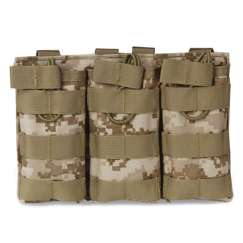 DD ActionUnion Тактический Подсумок 1000D нейлон тройной M4 Molle Camo Fastmag Чехлы клип сумка Военная страйкбол Пейнтбол Охота - Цвет: DD