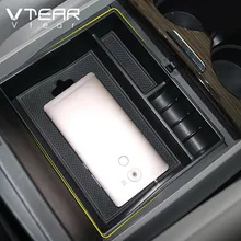 Vtear для Toyota Sienna ящик для хранения в подлокотнике автомобиля центральный контейнер для стайлинга лоток держатель бардачок аксессуары для укладки уборки 2011
