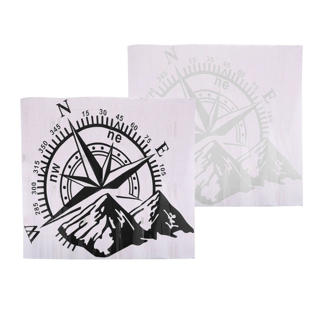 2 Piece Car Truck Boat Exterior Body Windshield Reflective Sticker Decal
