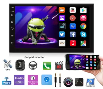 

by DHL or Fedex 20pcs Universal Android 8.1 7" 2Din Car Radio Touchscreen GPS Multimedia Player