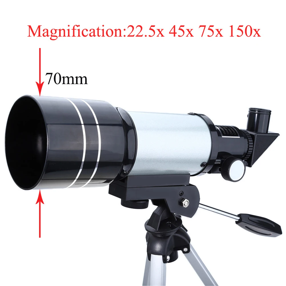 F30070M Powerful Zoom Telescope Kids Space Astronomical Monoculars with Tripod