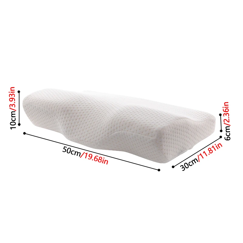 Memory Foam постельные принадлежности защитная подушка для шеи медленный отскок в форме бабочки Memory Foam подушка здоровье для шейки матки