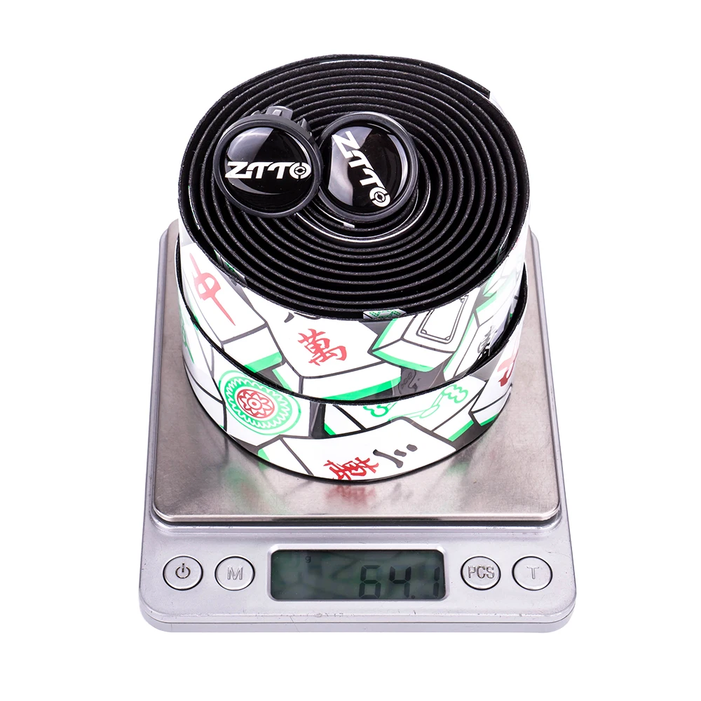 ZTTO Chinese Mahjong Pattern Professional Cycling Road Bike bar Tape EVA PU Bicycle Handlebar Tape Soft Anti-Vibration Wrap