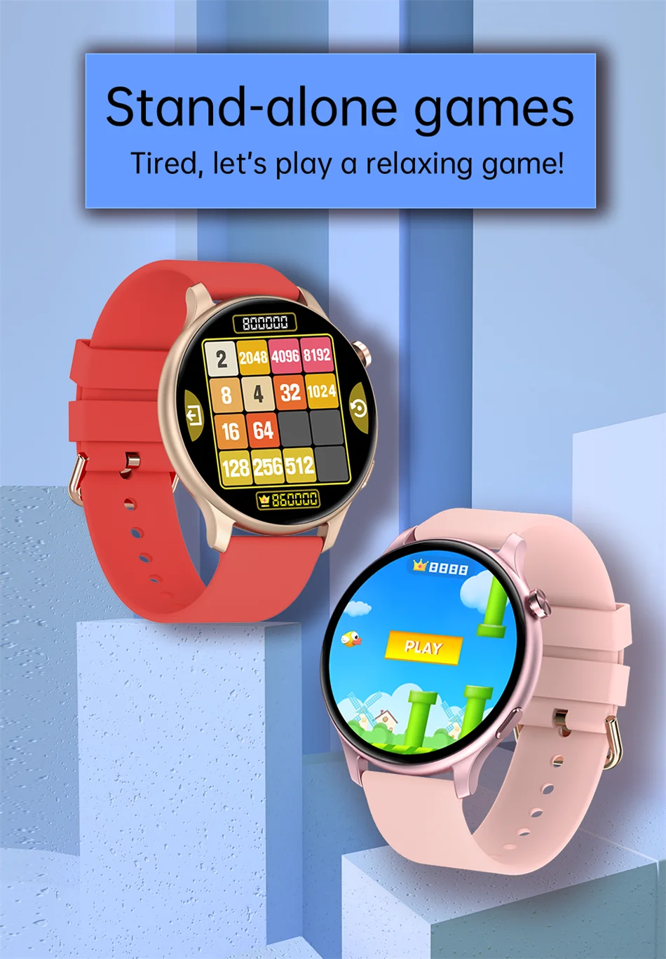 2022 New Bluetooth call Smart Watch Women Men Dynamic dial Information Remind Sports Multifunctional Waterproof Smartwatch+Box