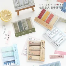 4*20 шт бумажная лента post it notes colorism серия ins wind девичьи руки аккаунт выпуск стикер закладки Закладки закладки