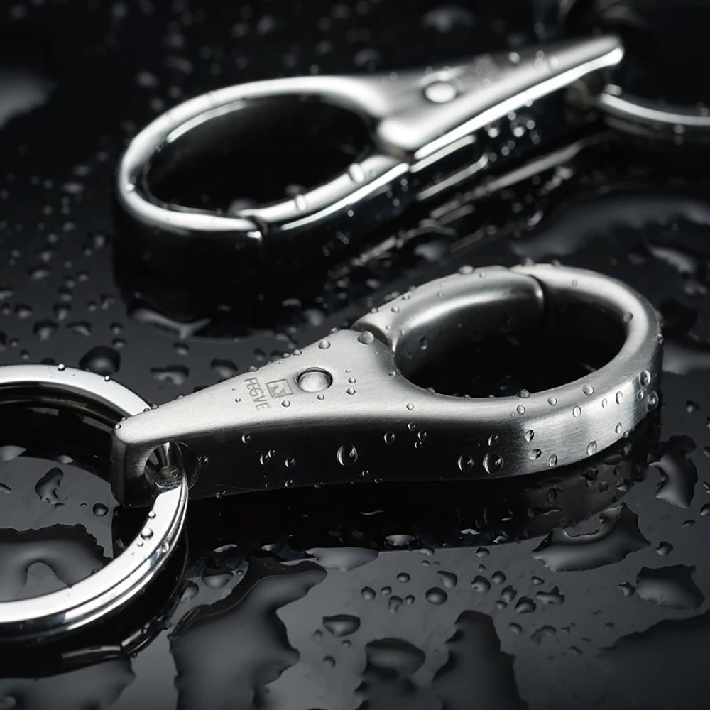 304 Stainless Steel Waterdrop Shape Men Woman Keychain Simplicity Car Key Chain Key Ring Holder Bag Charm Pendant Trinket Gift