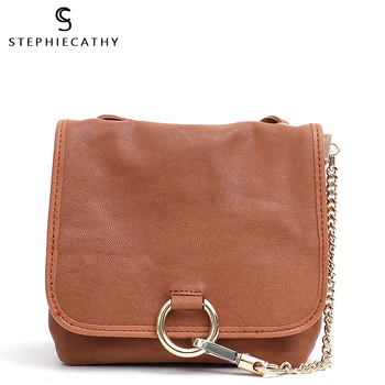 

SC Women Genuine Leather Crossbody Bag Girls Luxury Chain Flap Shoulder Bag Ladies Cowhide Small HandBags Female Messenger Purse