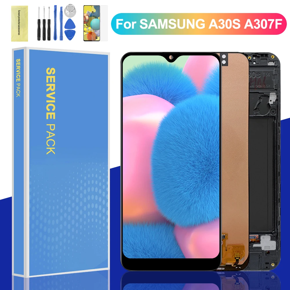 ЖК дисплей для Samsung Galaxy A30s сенсорный экран с дигитайзером в сборе A307 A307F A307G A307YN