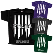 Beetlejuice V8, Movie Poster 1988, T-Shirt(Black,Graphite) All Sizes S-3Xl