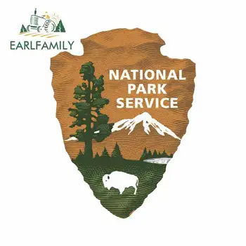 

EARLFAMILY 13cm x 10cm for National Park Service Motorcycle Car Bumper Window Stickers Personality Creative Sticker JDM Decal
