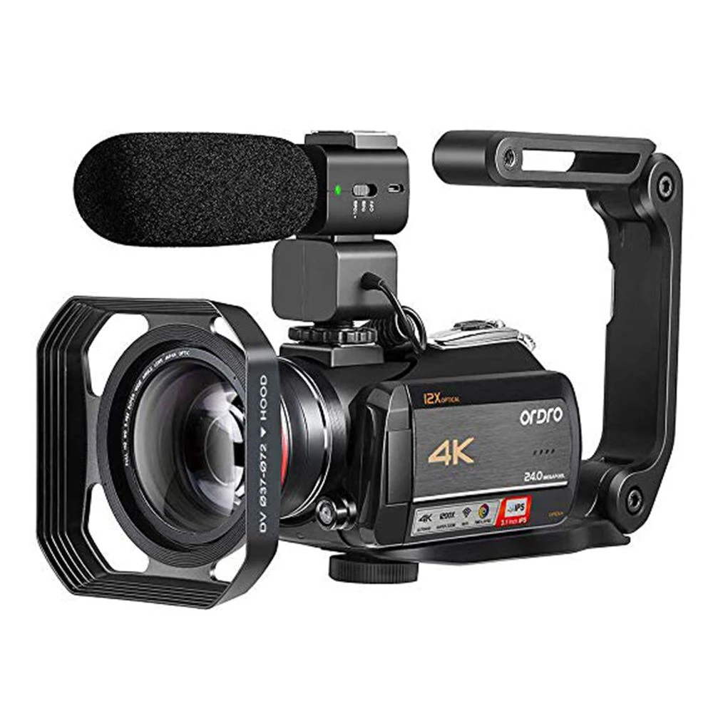 Видеокамера видеокамера 4K ORDRO AC5 12X оптический зум Wifi Full HD Camara Filmadora Vlog камера Видеокамера видеокамера 4K ORDRO AC5 12X оптический зум Wifi Full HD Camara Filmadora Vlog камера
