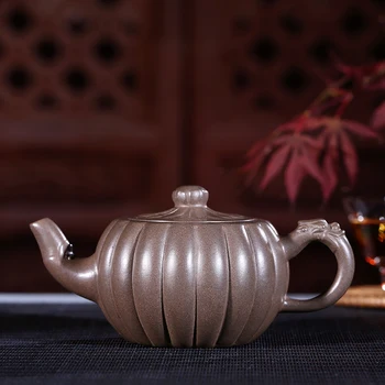

Yixing recommended undressed ore Long Jin its clay pot sketch capacity of 140 ml LingYanQin ling flowers