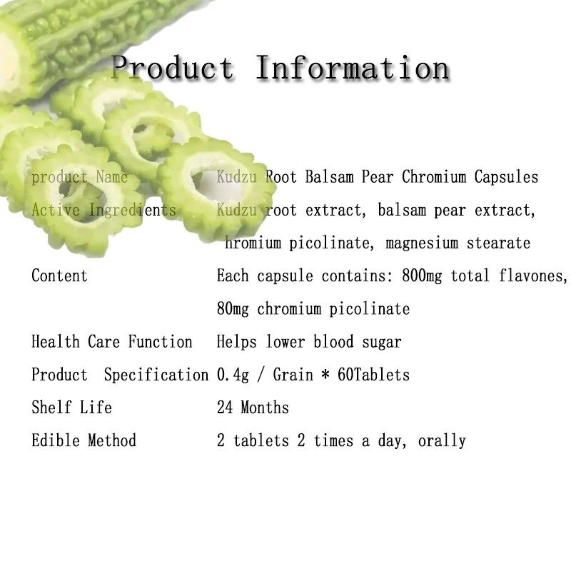 Kudzu Root Balsam Pear Lower Blood Sugar Pueraria Mirifica Extract Bitter Melon Sugar Balance