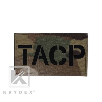 

KRYDEX TACP MID Letters Tactical Badge Hook&Loop Emblem Military Fastener Airsoft Paintball Morale Patch Panel Display Accessory