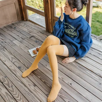 

New Style College Style Oat Camel White Spring And Autumn Women's Hose Socks over-the-Knee INS Anti-off Thigh High Socks