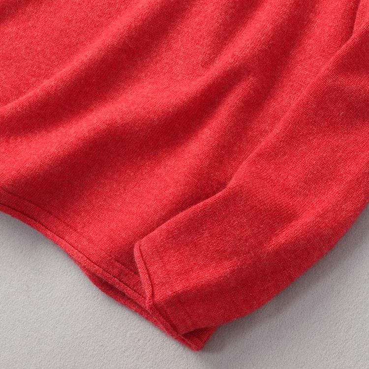 cashmere sweater winter new women half bead collar hedging long-sleeved sweater female cashmere