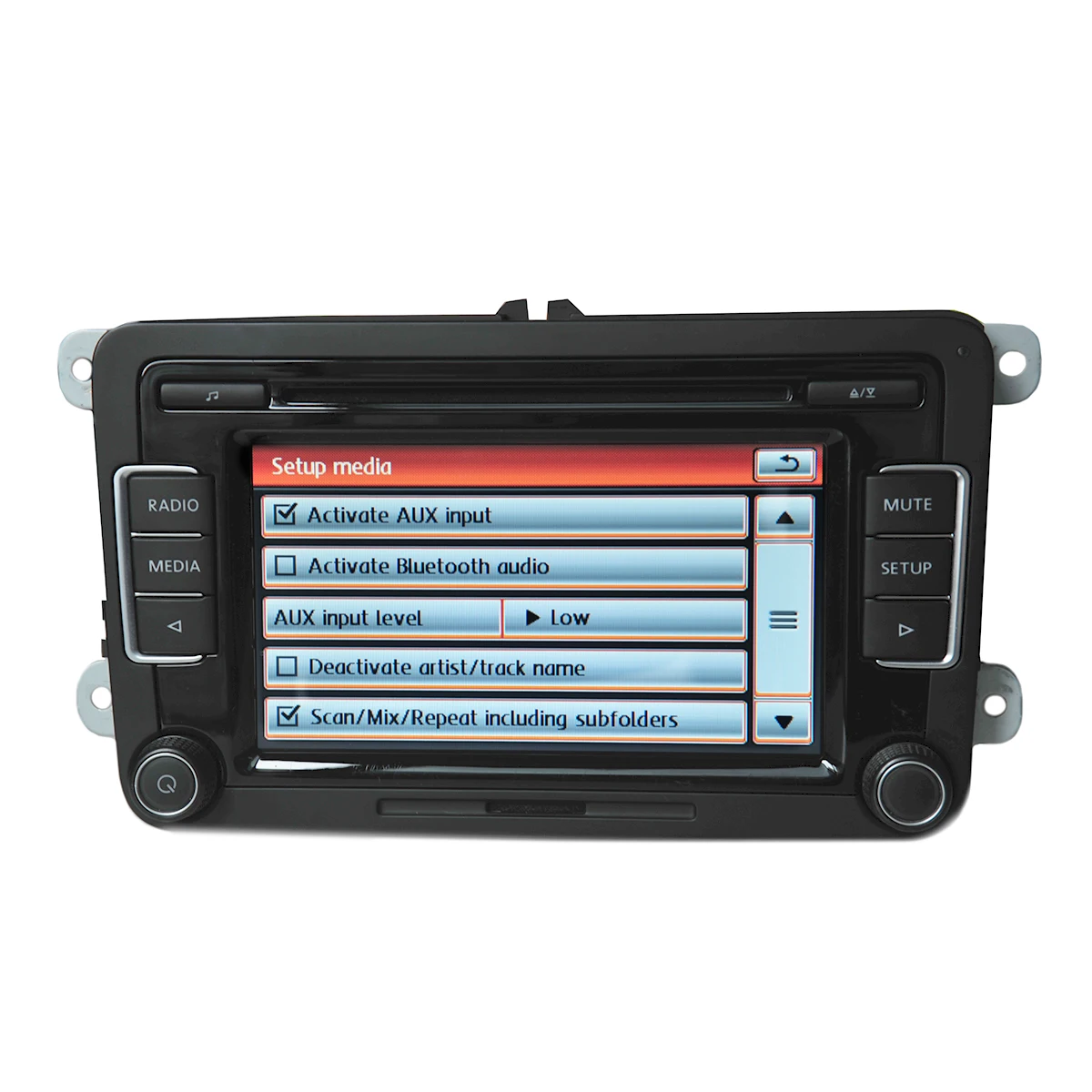 Автомобильное радио RCD510 FM CD MP3 плеер AUX USB RVC/с кодом камеры заднего вида для VW Golf